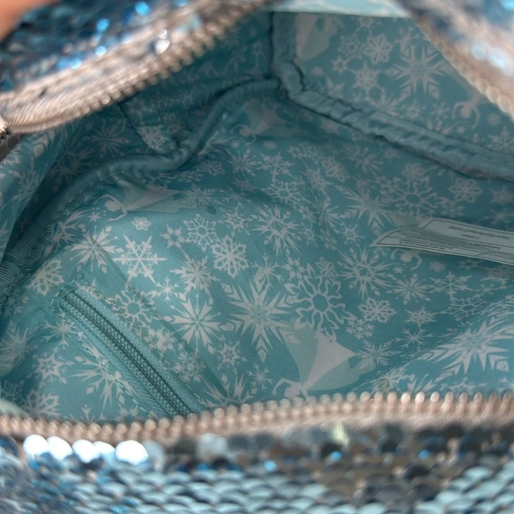 Loungefly Disney frozen reversible sequin hard tag backpack let it go Elsa purse